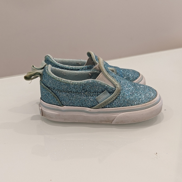 Vans sz 4.5 blue glitter - Picture 6 of 8